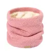 Cachecol de Lã Quente de Inverno Estilo Pulôver, Gola Térmica de Tricô Espessa com Forro de Fleece, Cachecol Doce Estilo Japonês e Coreano para Mulheres