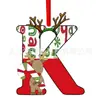 Colgante de Letra Inglesa Nuevo y Creativo Transfronterizo Acrílico Plano Árbol de Navidad Decoración para Fiesta en Casa Regalo