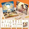 [Igual ao Douyin] Festival do Meio do Outono Poke Girl Princesa Presente Lanterna Caixa de Presente Pulseira DIY Caixa Surpresa para Filha