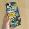 Funda de Teléfono Van Gogh Pintura al Óleo Girasol Manzana 18Promax Europea y Americana Anti-Caída Iphone17 Película Magnética Estuche Duro