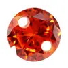 Agujero Doble Redondo Circonita Cúbica Zirconia Piedra Suelta Perforada con Agujeros Pendientes Blancos Coloridos Colgante Collar Pulsera de Cuentas Sueltas para Manualidades