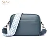 Bolso Cuadrado Pequeño Casual de Moda 2026 para Mujer Denk de Cuero Genuino Transfronterizo Bolso Cruzado de Hombro de Piel de Vaca de Primera Capa Bolsos
