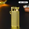 Nuevo Llegada 5501 Encendedor de Metal Retro con Rueda de Molienda Personalizado Creativo Inflable a Prueba de Viento Encendedor de Gas Dropshipping