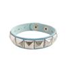 Pulsera punk de estilo europeo y americano de una fila con cuatro remaches cuadrados, pulsera de moda y personalidad, pulsera decorativa [Directo de fábrica]]
