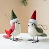 Nuevas decoraciones navideñas transfronterizas, adornos creativos de pájaros artificiales, accesorios para escaparates para sesiones de fotos
