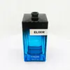 260g 100ml Botella de Vidrio Transparente Cuadrada Alta para Perfume Reenvasada Color Degradado Nuevo Fondo Grueso Cosméticos