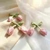 Estilo Coreano Brote DIY Flor de Tulipán Accesorios para Ropa Adornos Ramos de Flores Pinzas para el Cabello Gomas para el Cabello Accesorios para Bolsas Venta al por Mayor
