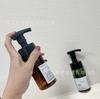 Fábrica em estoque reto redondo 100ml frasco de espuma para limpeza, frasco com bomba de pressão para higienizador de mãos, limpador facial, solução de cuidado, frasco vazio