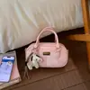 Bolso de Bowling de Mano Nuevo Diseño Retro de Nicho para Mujer, Textura de Cuero Suave, Bolso de Hombro de Moda, Bolso Cruzado Moderno