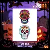 Pegatinas de tatuaje de Halloween con múltiples diseños al por mayor: calabaza, fantasma, araña, calavera, varias cicatrices sangrientas, heridas falsas