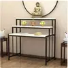 Mesa de ofrendas económica para uso doméstico, mesa de altar budista, nicho para Buda, mesa de ofrendas de incienso, mesa de adoración budista, mesa de ofrendas