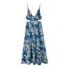 Estilo Europeo y Americano Transfronterizo Z Nueva Moda Elegante Ropa para Mujer al por Mayor Estampado Nicho Vestido Midi 2862349