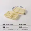 Caixas de Almoço de Três, Quatro e Cinco Compartimentos Feitas de Amido de Milho, Biodegradáveis, Ecológicas, Caixas de Almoço Descartáveis