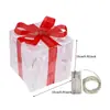 Caixa de Presente de Natal e Dia dos Namorados de Novo Produto Transfronteiriço, Caixa de Presente Dobrável com Luzes de Natal, Decoração Festiva, Luzes Coloridas