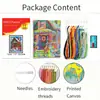 Bestseller Transfronterizo Amazon Wholesale Nuevo Punto de Cruz Navideño Casa Roja Navideña Escena de Nieve Escena de Nieve Europea y Americana Pintura Decorativa