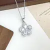 Colar de Flores Coloridas Transfronteiriço, Acessórios de Colar Frescos e Simples para Mulheres, Luxo Leve, Sensação de Alto Padrão, Estilo Minimalista, Acessórios de Corrente para Clavícula