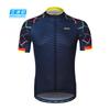 Traje de ciclismo estampado respirável de secagem rápida que absorve a umidade para o verão, traje de manga curta, jaqueta para mountain bike, variedade