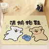 Linha de Porta de Entrada de Casa Desenho Animado de Cachorro Pequeno Tapete de Veludo Cristal Banheiro Hall de Entrada Banheiro Quarto Sala de Estar Tapete