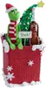 Adorno para Árbol de Navidad Monstruo Verde de Pelo Cruzado Grinch Artesanía Acrílica Grinch Decoración Navideña Colgante para Coche