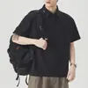 Ropa para Hombre Xintang 2026 Verano Nueva Camisa Polo para Hombre con Cuello de Solapa, Manga Corta, Ligera, Marca de Moda, Camisa Polo de Manga Tres Cuartos