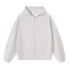 Sudadera con capucha y cremallera de algodón jelly pesado 400g línea Hasselblad para hombre, chaqueta de capa de aire de nuevo diseño para mujer