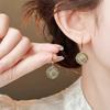 Aretes de Flores Jardín de Monet Aretes de Estilo Chino Nuevo para Mujer Lujo Ligero Sentido de Alta Gama Aretes Borla Elegantes Joyería para Oreja Antigua Media