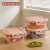 Caixa de armazenamento de frutas transparente para casa BNBST, caixa de armazenamento organizadora de frutas e vegetais para geladeira, caixa de armazenamento de frutas frescas para sala de estar