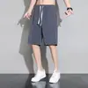 Shorts Masculino de Seda Gelada, Verão 2026 para Meninos, Marca Esportiva Tendência, Casual Masculino de Verão, Finos, Secagem Rápida, Calça de Praia