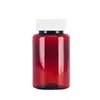 Botella Vacía Personalizada de 150 ml con Tapa de Rosca, Grado Alimenticio para Mascotas, Boca Ancha, Botella Ámbar Transparente para Empaque de Suplementos de Salud, Botella para Cápsulas