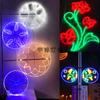 Lámpara de modelado de poste de luz de calle LED navideña, iluminación navideña, decoración de calles de la ciudad, lámpara creativa con patrón de poste de calle transversal