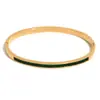Moda Ins Europeia e Americana Elegante Nicho Simples Explosivo Pulseira Aço Inoxidável Banhado a Ouro 18K Personalidade Diamante Grudado Pulseira Fina para Mulheres
