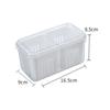 Caja de Condimentos de 4 Compartimentos, Caja de Almacenamiento Multifuncional para Refrigerador de Cocina, Caja de Almacenamiento de Condimentos, Caja Organizadora para Conservación de Frutas y Verduras