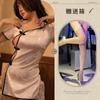 Noite Ting Xiang Novo Sexy Vintage República da China Estilo Sexy Underwear Uniforme Apaixonado Split Hot Short Cheongsam