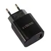 Cargador flash USB de un solo puerto de carga rápida de 18 W, cabezal de carga 5v3a, enchufe estadounidense, enchufe europeo, enchufe británico, cargador flash