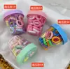Nuevo Set de Gomas para el Cabello y Pinzas de Helado para Niños, Nuevas Gomas Elásticas para el Cabello para Niñas, Pinzas para el Cabello que No Dañan el Cabello, Anillos de Toalla para el Cabello, Accesorios para el Cabello