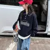 Conjunto de Primavera e Outono para Meninas 2026 Nova Moda Camisa Polo e Moletom para Meninas Mais Velhas, Jeans Casual de Outono para Crianças