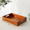 Bandeja de madera vintage para hotel, caja de madera con mucho sabor, caja de almacenamiento para cosméticos, caja de almacenamiento para dormitorio, escritorio, carta, caja Fideline
