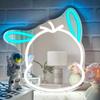 Espejo de Dibujos Animados Luz de Neón Dormitorio Maquillaje Luz Decorativa Hello Kitty Espejo Acrílico Gato Kt Espejo Iluminado con LED