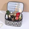 Bolsa de cosméticos grande capacidade estilo celebridade da internet bolsa de armazenamento de cosméticos aberta bolsa de armazenamento portátil para viagem