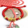 Joyería Año Nuevo del Zodíaco Pixiu Pulsera de Cuerda Roja Oro Arena Vietnamita Transferencia Pulsera de Pareja Dropshipping