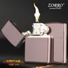 Encendedor de queroseno a prueba de viento de metal con carcasa de cobre ZORRO de Hong Kong, encendedor de combustible clásico 902, placa de luz DIY