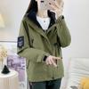 Chaqueta para Exterior Estilo Delgado para Hombre y Mujer, Chaqueta de Montañismo Cortavientos e Impermeable, Ropa de Trabajo Chaqueta Talla Grande, con Capucha para Primavera y Otoño