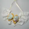 Toalha de Saliva para Pet Transfronteiriça, Babador para Gato, Gravata Borboleta, Acabamento em Renda, Acessórios Florais para Cachorro, Lenço Atacado