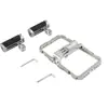 Soporte para Fotografía de Teléfono Móvil Accesorios de Expansión Metálica para Vlogs Set de Disparo Jaula Metálica Doble para Teléfono de Mano de Aleación de Aluminio