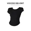 Gola Redonda, Ombro Normal, Cintura Marcada, Camiseta de Manga Curta para Mulheres, Estilo Verão, Petite, Estilosa, Franzida, Slim Fit, Top Curto Vermelho