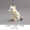 Ornamentos de animais de micro paisagem criativos boneca em miniatura modelo de resina gato gatinho gato flor gato