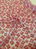 Vestido cheongsam bordado de cuatro pétalos pequeño fresco Tela bordada de网红 (red social) tela bordada con láser de punto