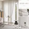 Cortinas de lino al por mayor, semi-oscuras, estilo chino simple, adecuadas para sala de estar, sala de té, estudio, casa de huéspedes, cortinas translúcidas pero no transparentes