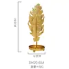 Criativo Mini Colar de Metal Estilo Europeu e Brincos Display de Joias Armazenamento Doméstico Ornamento, Peça Única Cor Dourada