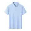 Polo de Seda de Gelo Design Personalizado Amassado Manga Curta Uniforme de Trabalho Camisa de Fábrica Camiseta com Logo Impresso Roupa de Trabalho Corporativa Bordado